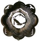12" Eagle Wind Spinner - Black Starlight 12 inch, wind spinners, 12", made in usa