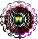 12" Gazing Ball Butterfly Cut Out Wind Spinner - Raspberry/Purple Starlight - Temporarily Out Of Stock gazing ball, wind spinners, made in usa